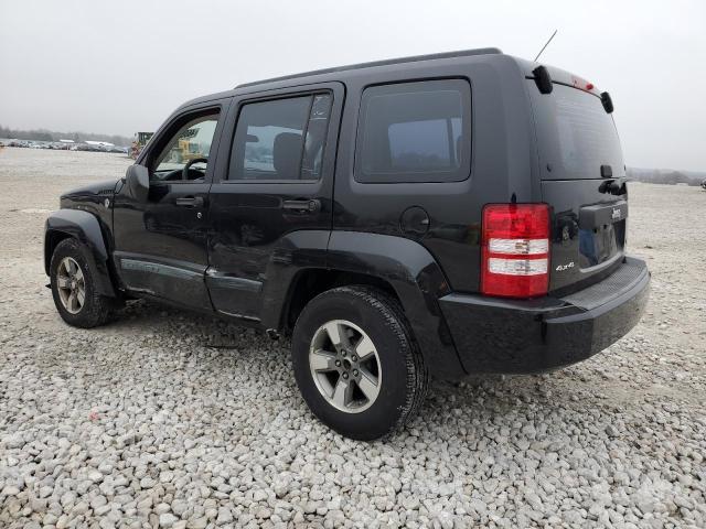 1J8GN28K98W213161 - 2008 JEEP LIBERTY SPORT BLACK photo 2