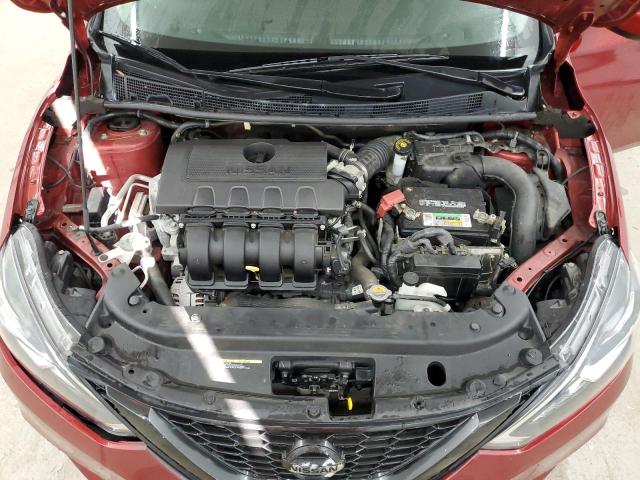 3N1AB7APXKY368328 - 2019 NISSAN SENTRA S RED photo 11