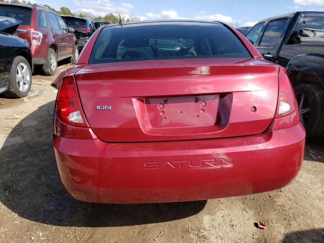 1G8AJ55F66Z132495 - 2006 SATURN ION LEVEL 2 RED photo 6