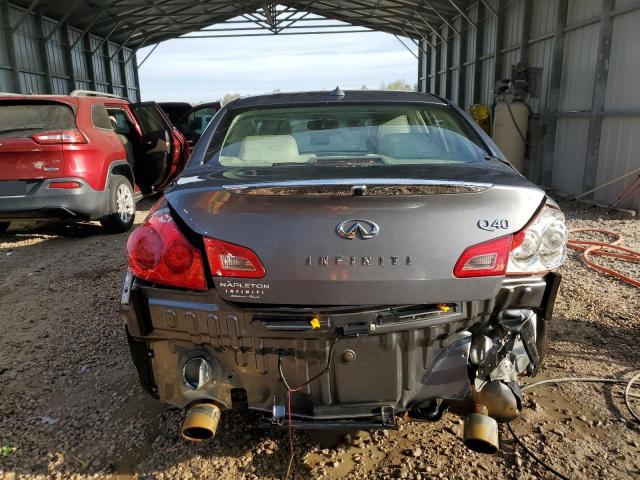 JN1CV6AP2FM501215 - 2015 INFINITI Q40 GRAY photo 6