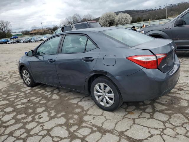 2T1BURHE6FC361569 - 2015 TOYOTA COROLLA L GRAY photo 2