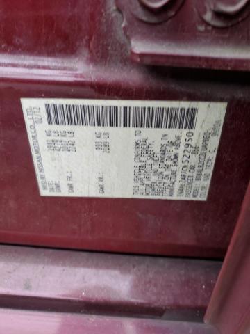 1N4AL2AP7CN522950 - 2012 NISSAN ALTIMA BASE BURGUNDY photo 12