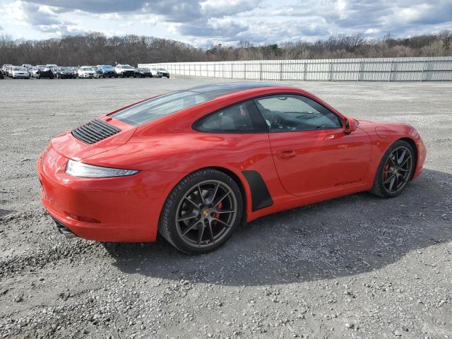 WP0AB2A9XDS123029 - 2013 PORSCHE 911 CARRERA S RED photo 3