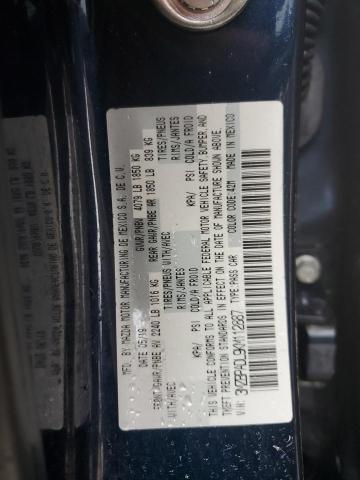 3MZBPADL9KM112887 - 2019 MAZDA 3 PREFERRED BLUE photo 12