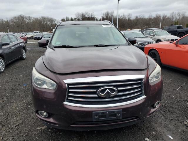 5N1AL0MM4DC339837 - 2013 INFINITI JX35 BURGUNDY photo 5