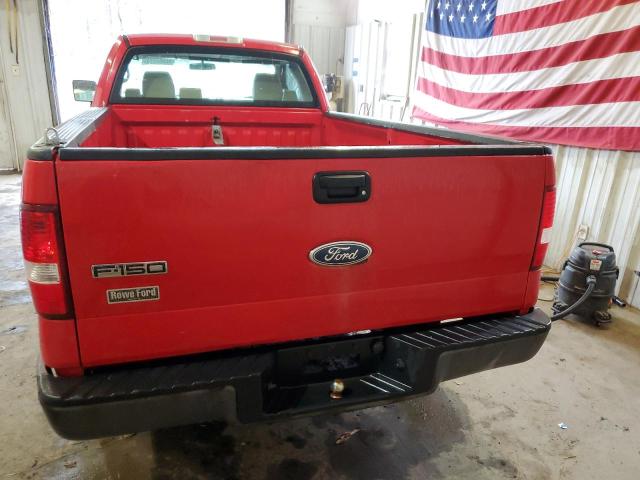 1FTRF12245NB22624 - 2005 FORD F150 RED photo 6