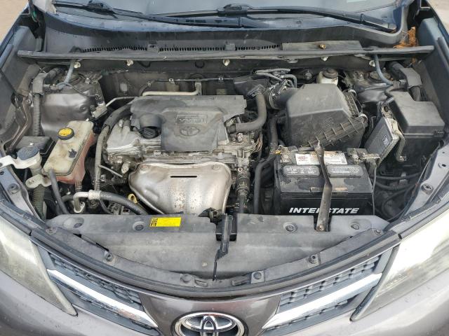 2T3WFREVXDW050858 - 2013 TOYOTA RAV4 XLE GRAY photo 12