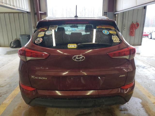 KM8J3CA42HU276520 - 2017 HYUNDAI TUCSON LIMITED BURGUNDY photo 6