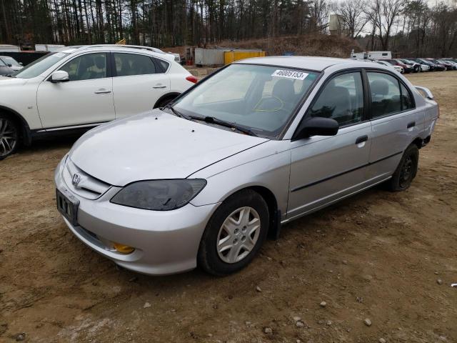 1HGES16345L029970 - 2005 HONDA CIVIC DX VP SILVER photo 1