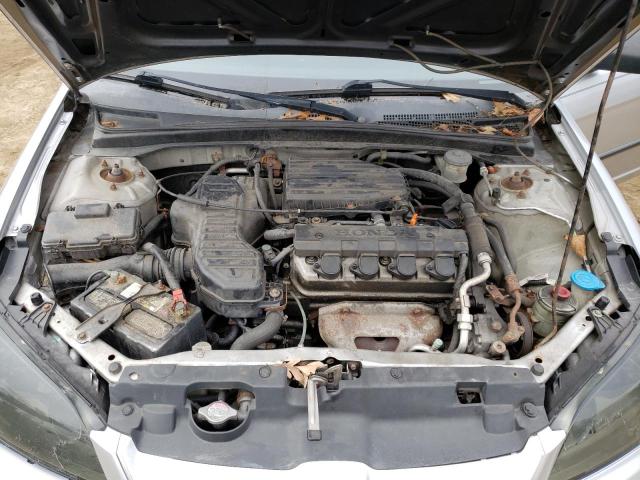 1HGES16345L029970 - 2005 HONDA CIVIC DX VP SILVER photo 11