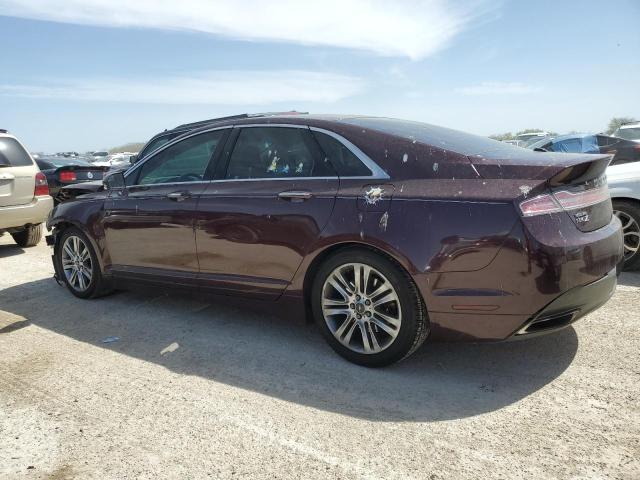 3LN6L2G92DR804478 - 2013 LINCOLN MKZ BURGUNDY photo 2