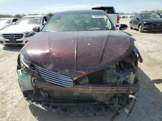 3LN6L2G92DR804478 - 2013 LINCOLN MKZ BURGUNDY photo 5