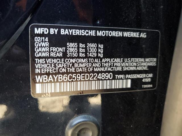WBAYB6C59ED224890 - 2014 BMW 750 XI BLACK photo 12