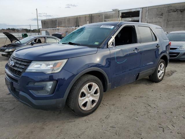 1FM5K8AR3GGB54016 - 2016 FORD EXPLORER POLICE INTERCEPTOR BLUE photo 1