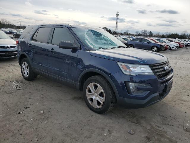 1FM5K8AR3GGB54016 - 2016 FORD EXPLORER POLICE INTERCEPTOR BLUE photo 4