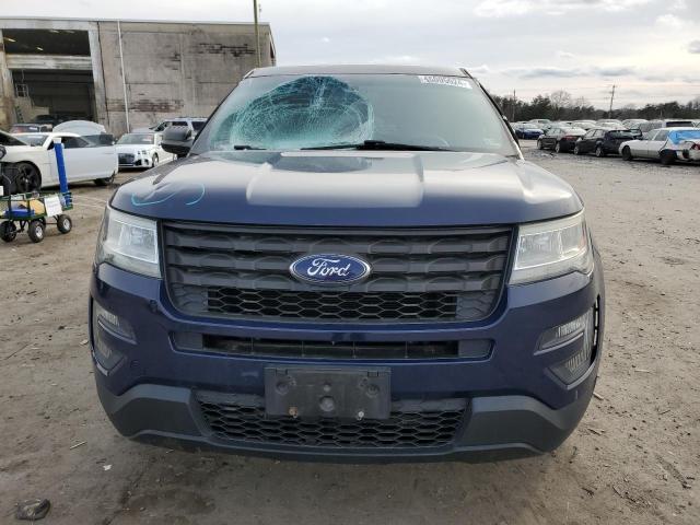 1FM5K8AR3GGB54016 - 2016 FORD EXPLORER POLICE INTERCEPTOR BLUE photo 5