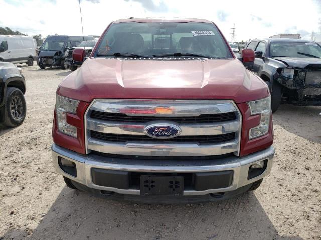 1FTEW1EG4FKD04851 - 2015 FORD F150 SUPERCREW BURGUNDY photo 5