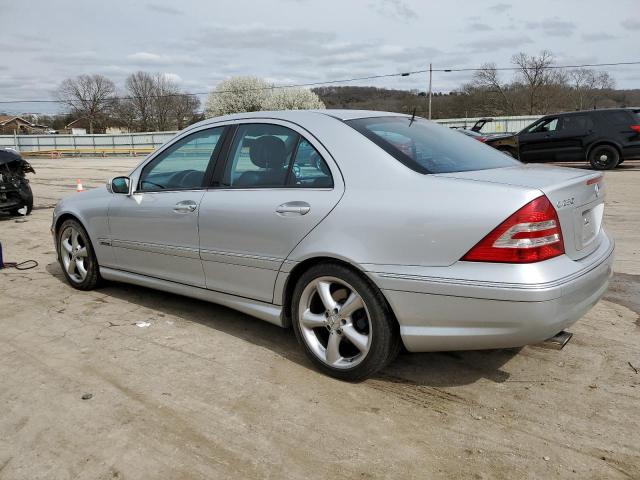 WDBRF52H56F753923 - 2006 MERCEDES-BENZ C230 230 SILVER photo 2