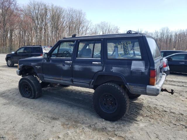 1J4FJ58S7NL214879 - 1992 JEEP CHEROKEE LAREDO BLUE photo 2