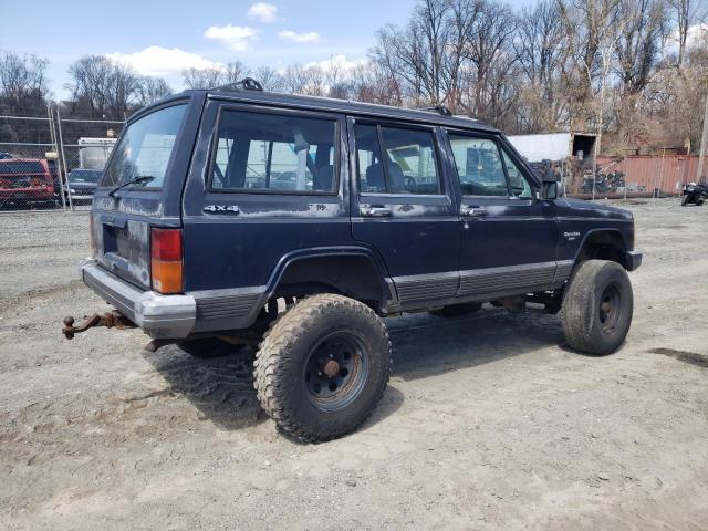 1J4FJ58S7NL214879 - 1992 JEEP CHEROKEE LAREDO BLUE photo 3