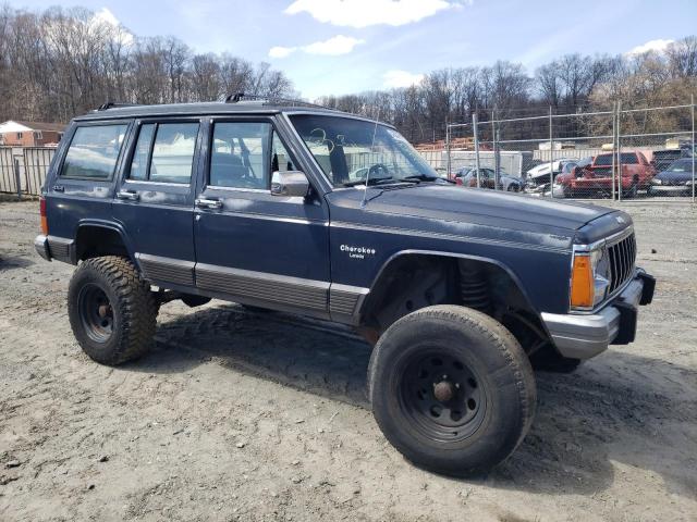 1J4FJ58S7NL214879 - 1992 JEEP CHEROKEE LAREDO BLUE photo 4