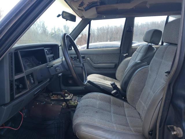 1J4FJ58S7NL214879 - 1992 JEEP CHEROKEE LAREDO BLUE photo 7