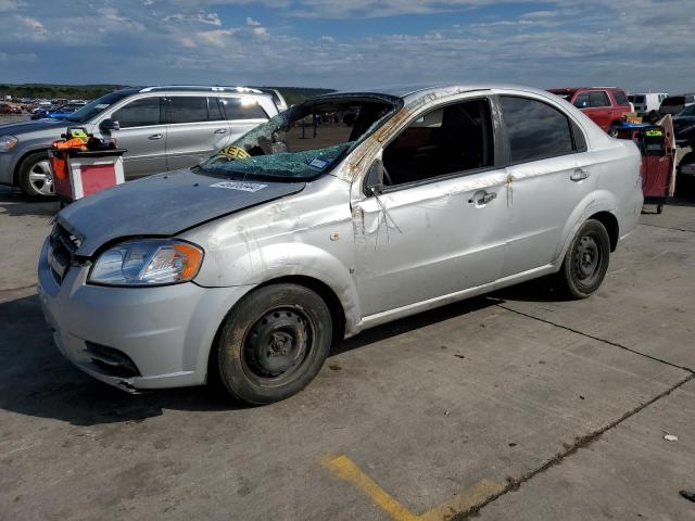 KL1TD56687B053366 - 2007 CHEVROLET AVEO BASE SILVER photo 1