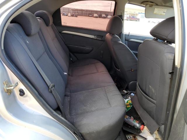 KL1TD56687B053366 - 2007 CHEVROLET AVEO BASE SILVER photo 10