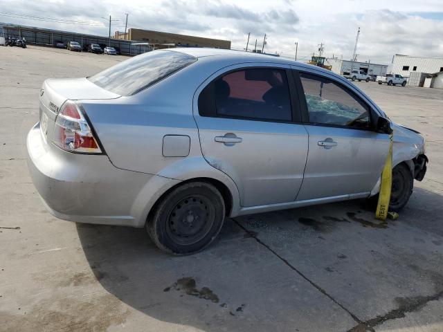 KL1TD56687B053366 - 2007 CHEVROLET AVEO BASE SILVER photo 3