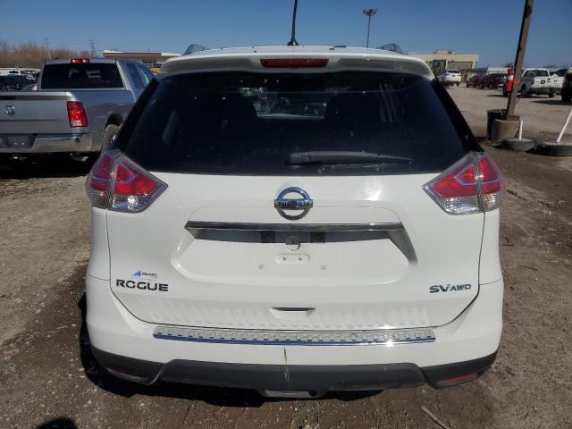 KNMAT2MV8GP615636 - 2016 NISSAN ROGUE S WHITE photo 6