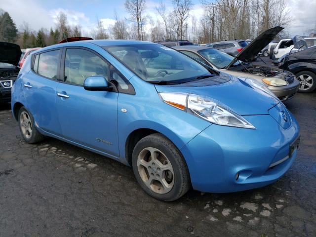 JN1AZ0CPXCT024475 - 2012 NISSAN LEAF SV BLUE photo 4