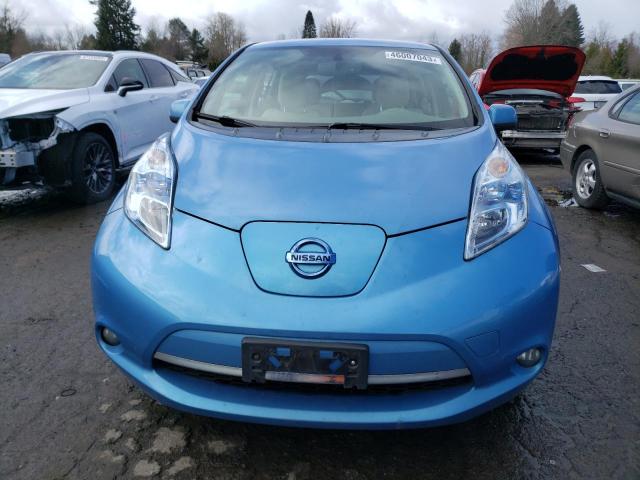 JN1AZ0CPXCT024475 - 2012 NISSAN LEAF SV BLUE photo 5