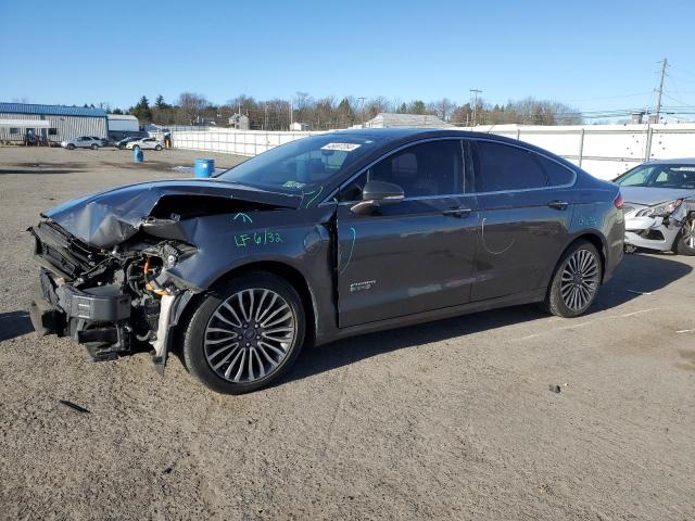 3FA6P0SU1JR106406 - 2018 FORD FUSION TITANIUM/PLATINUM PHEV GRAY photo 1