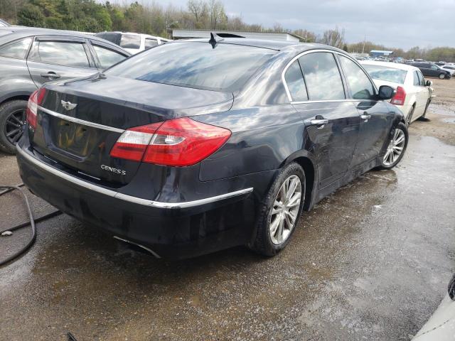 KMHGC4DDXCU153360 - 2012 HYUNDAI GENESIS 3.8L BLACK photo 3