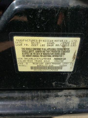 3N1AB61E57L692588 - 2007 NISSAN SENTRA 2.0 BLACK photo 13