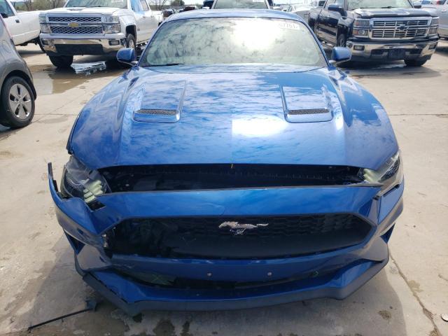 1FA6P8TH8J5184684 - 2018 FORD MUSTANG BLUE photo 5