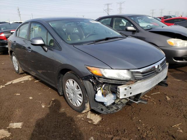 19XFB2F57CE103592 - 2012 HONDA CIVIC LX GRAY photo 4