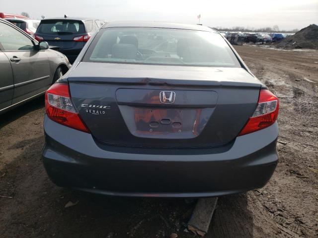 19XFB2F57CE103592 - 2012 HONDA CIVIC LX GRAY photo 6