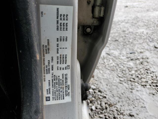 1GTDT13E778159115 - 2007 GMC CANYON SILVER photo 12