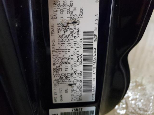 5TFUX4EN2DX018103 - 2013 TOYOTA TACOMA ACCESS CAB Көк фото 13