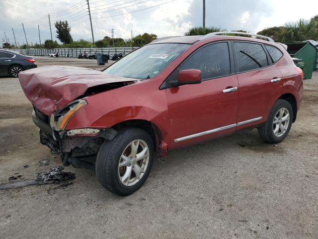 JN8AS5MT4BW157292 - 2011 NISSAN ROGUE S RED photo 1
