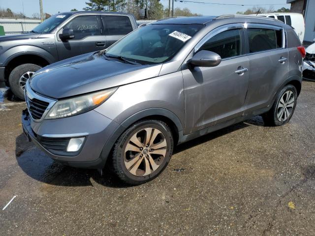 KNDPC3A20B7058322 - 2011 KIA SPORTAGE EX GRAY photo 1