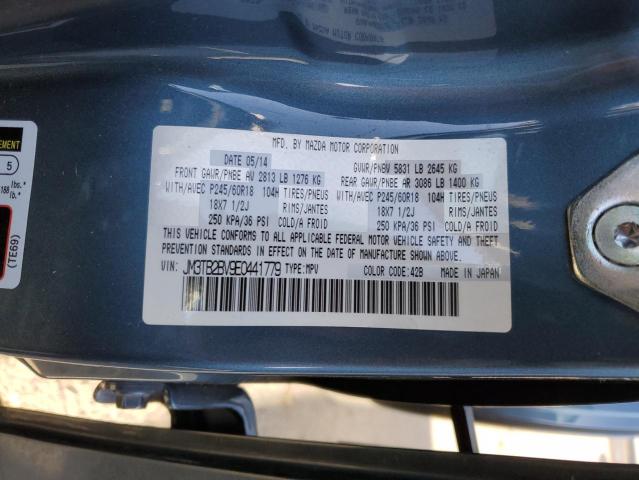 JM3TB2BV9E0441779 - 2014 MAZDA CX-9 SPORT BLUE photo 13