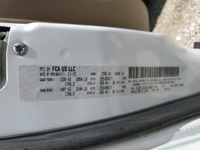 2C4RC1BGXGR128969 - 2016 CHRYSLER TOWN & COU TOURING თეთრი ფოტო 14