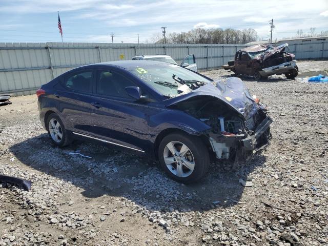 5NPDH4AE9DH410395 - 2013 HYUNDAI ELANTRA GLS BLUE photo 4