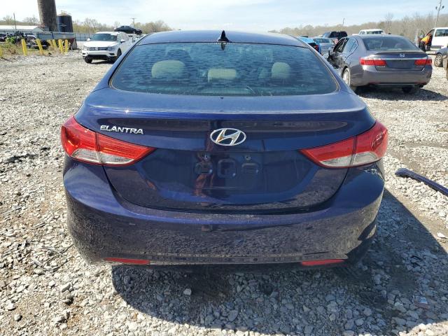 5NPDH4AE9DH410395 - 2013 HYUNDAI ELANTRA GLS BLUE photo 6