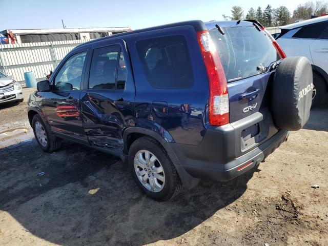 JHLRD78815C000841 - 2005 HONDA CR-V EX BLUE photo 2