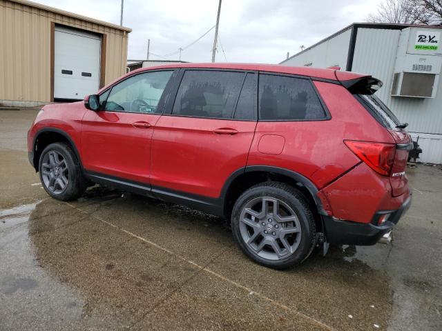 5FNYF8H58NB014138 - 2022 HONDA PASSPORT EXL RED photo 2