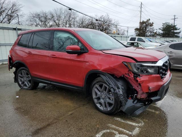 5FNYF8H58NB014138 - 2022 HONDA PASSPORT EXL RED photo 4