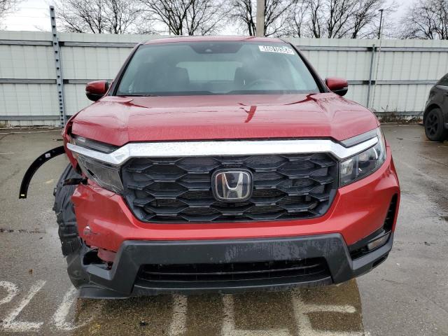 5FNYF8H58NB014138 - 2022 HONDA PASSPORT EXL RED photo 5